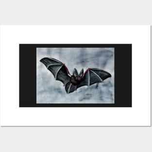 Black bat Posters and Art